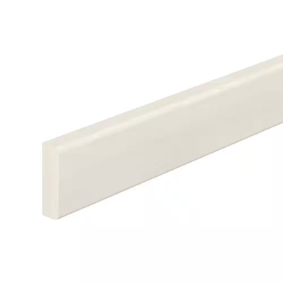 3/8 In. D X 3/4 In. W X 96 In. L Prefinished Wood White Poplar Wood Finger-Joine