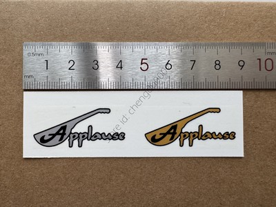 2P Applause Guitar Bass Waterslide Transfer Headstock Decals Sticker Gold+Silver