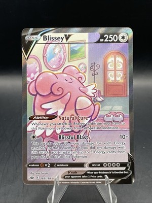 Blissey V (Alternate Full Art) 183/198 Swsh06: Sword & Shield - Chilling Pokemon