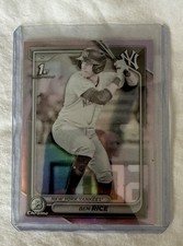 Ben Rice 1st Bowman Chrome Pearl Refractor RARE 2024 Bowman Chrome Yankees SSP