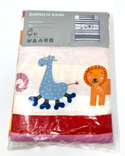 IKEA New BARNSLIG RAND Twin Duvet Cover Pillowcase Animals Stripes 401.077.54