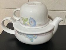 Toscany Collection Tea Set,Teapot & Tea Cup - Japan - White Morning GloryPattern