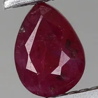 0.3ct t.w 4.1x3mm Pear Natural Heated Red Ruby, Madagascar