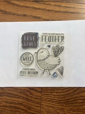 Close to my Heart 'Under the Feather' Cling Stamp Set 9 Stamps B1651