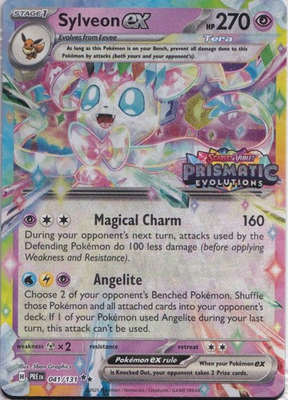 #ad Sylveon ex Prismatic Evolutions Stamp 041 131 Sealed Promo Pokémon TCG $7.99
