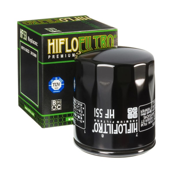 HiFlo ÖLfilter Schwarz (FüR: Moto Guzzi Breva 1200 ABS LPG 08-09 )-image