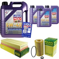 Mann Inspektionspaket 8L Liqui Moly 5W-40 FüR Mercedes M-Klasse W163 ML 270 CDI