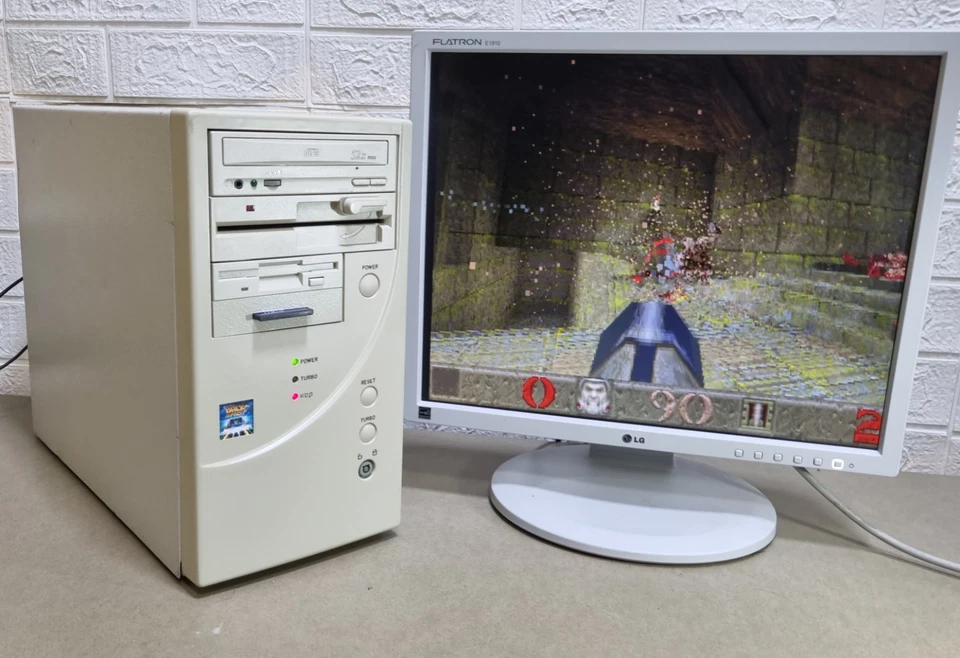 Pentium 200mhz + CF Karte PC AT Computer Vintage Retro MS-Dos 6.22 Windows 3.11 - Bild 3 von 4