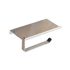 US Toilet Paper Holder with Mobile Phone Storage Shelf Holders Wall Mounted Rack