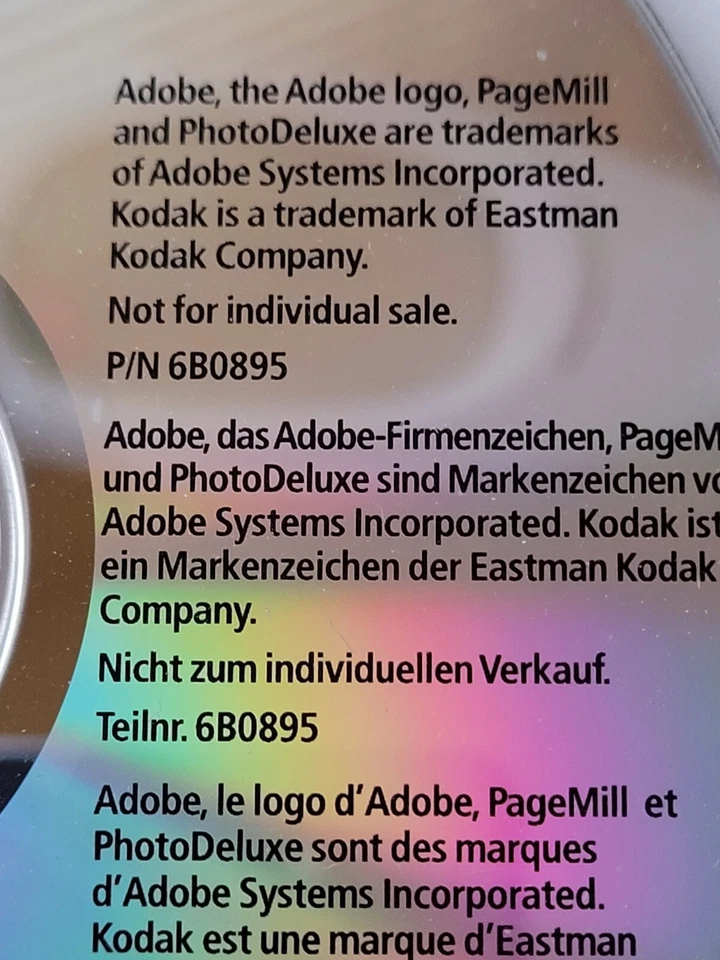 ADOBE PHOTODELUXE 1.0 AND PAGEMILL 3.0, KODAK EDITION for WINDOWS Compact Disc - Image 4 of 4