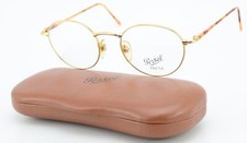 PERSOL Eyeglasses Model RIDGE 50-21 140 Trend Gold Metal Panto Optic Italy Case