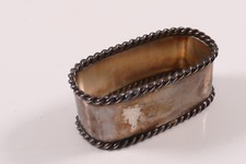 Serviettenring Silber Franz Scheurle 925 Kordelrand