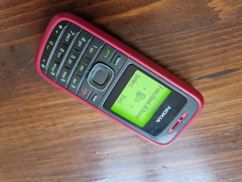 CELLULARE NOKIA 1200 ROSSO FUNZIONANTE CON CARICABATTERIA - Foto 2 di 4