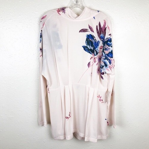 Free People Floral Open Back Mini Dress/Tunic Large - Picture 2 of 6