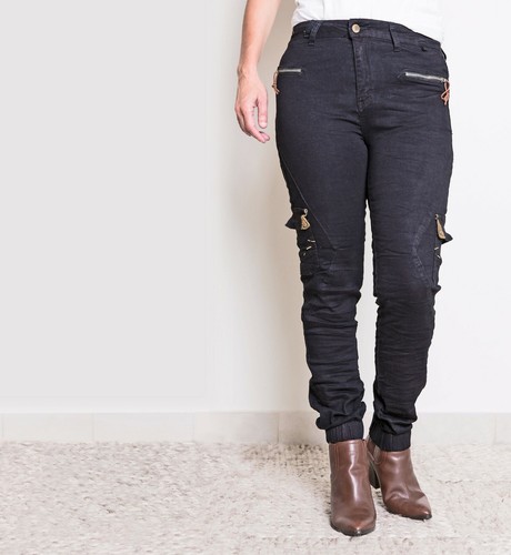 REFUGE DENIM GELATO CARGO JOGGERS JEANS 