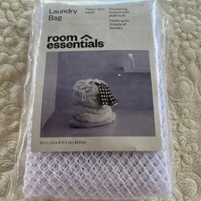 NEW Room Essentials White Laundry Bag Drawstring 3 loads 36x24