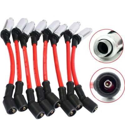 LLANNDER - 8 Cables De Encendido De Bujía De Alto Rendimiento De 10 Mm Compatibles Con Chevrolet Chevy GMC Cadillac Buick Hummer V8 Engine 4.8L 5.3L 6.0L Reemplazan A 48322R