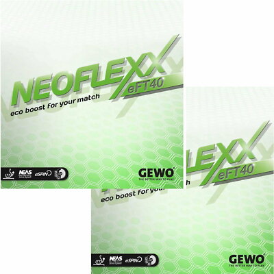 Gewo Neoflexx eFT 40 / DOPPELPACK / Tischtennisbelag / NEU /zum Sonderpreis