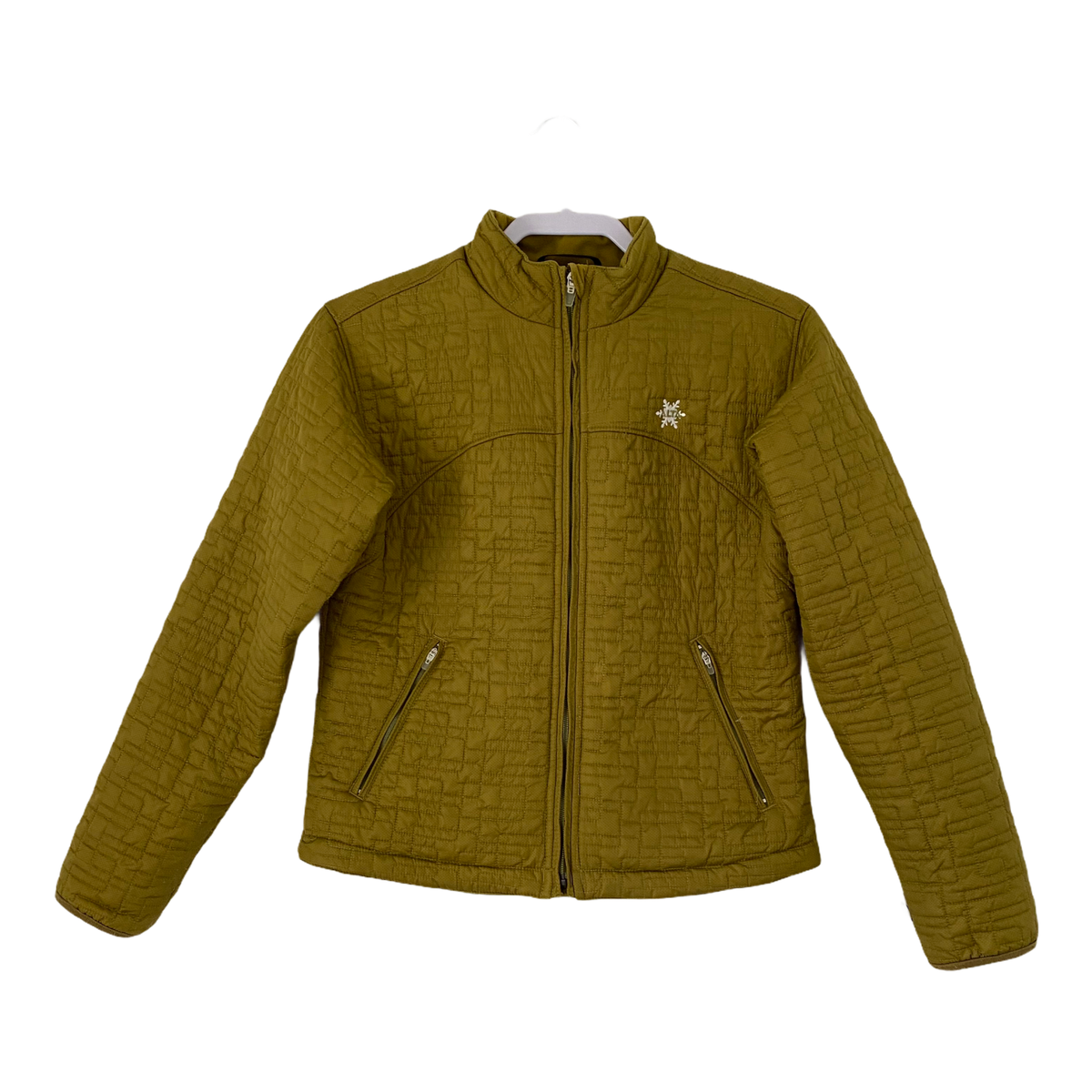 Obermeyer Green Yellow Alta Quilted Weather X System Jacket Size