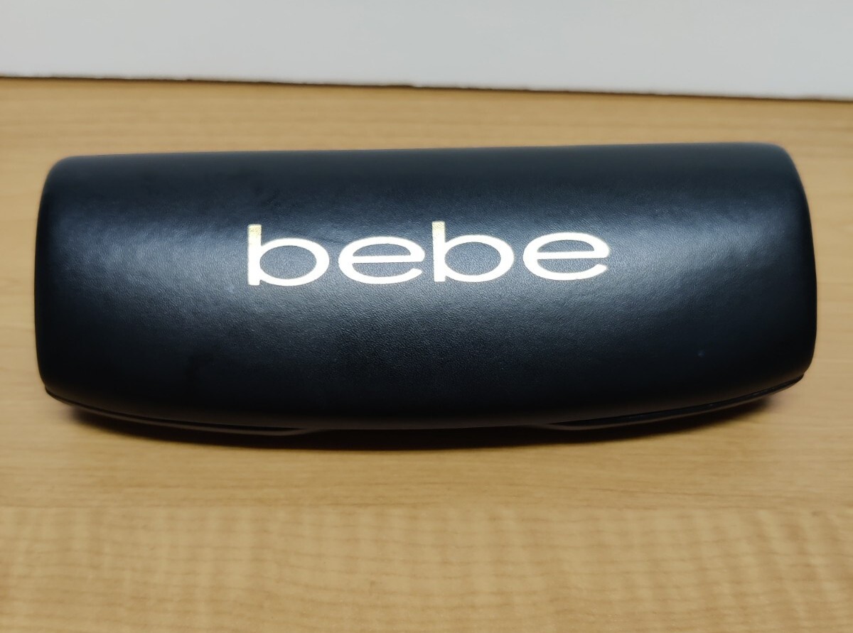 BEBE Eyeglass Sunglass Case Black Faux Leather Hard  display picture 2