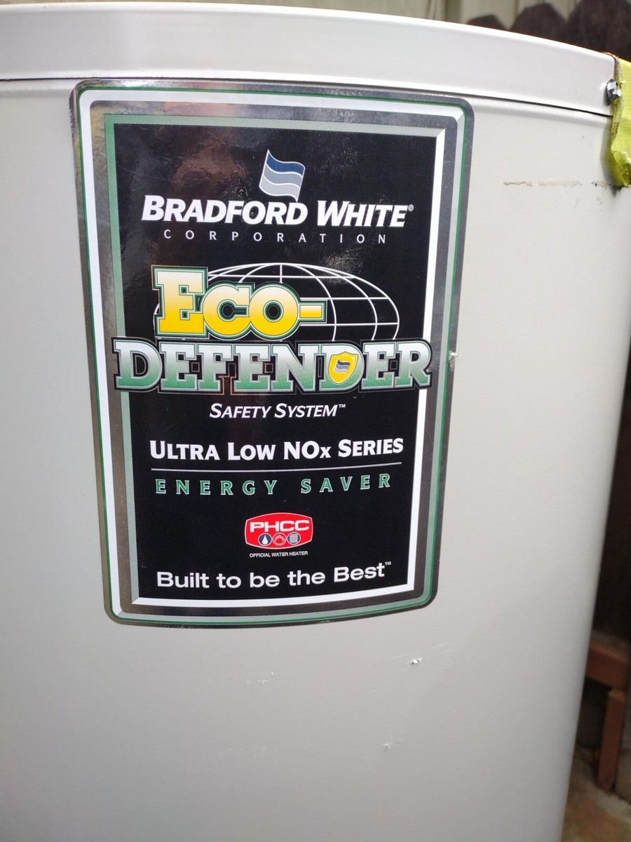 Water Heater, gas, 40 gal, Bradford White Eco-Defender, Sacramento