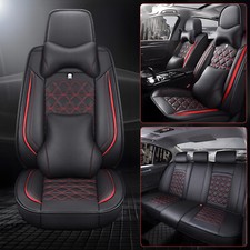 Universal Pu Leather Car Seat Covers 5 Seat Full Set Front Rear Cushion Cover