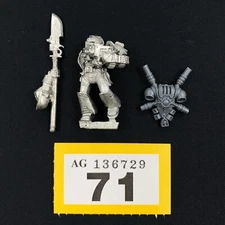 GREY KNIGHTS METAL POWER ARMOUR FORCE HALBERD WARHAMMER 40,000 40K OOP KNIGHT
