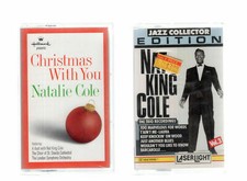 NAT KING COLE NATALIE COLE LOT OF 2 VINTAGE CASSETTE TAPES BOTH STILL SEALED
