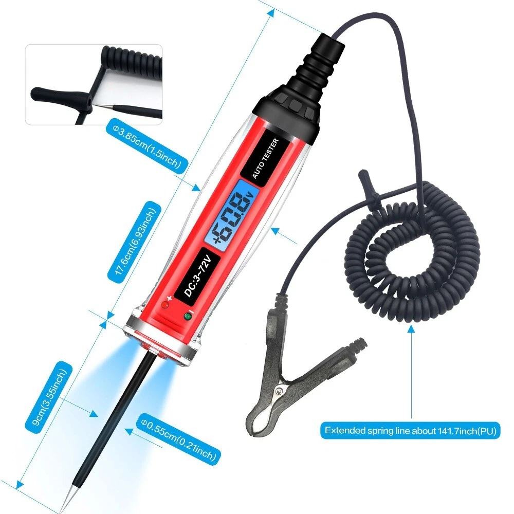 Dc voltage tester pen outlet