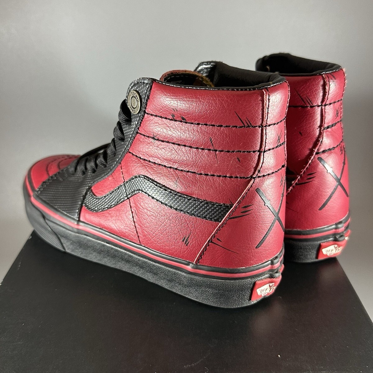 Vans x Marvel SK8-Hi Deadpool Black Red Limited Sneakers