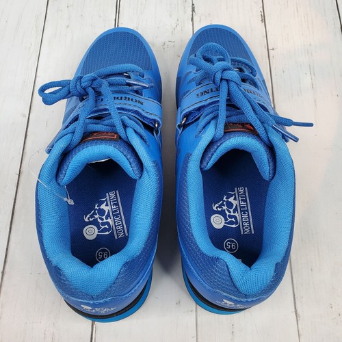 Blue Nordic Lifting Powerlifting Shoes for Heavy Weightlifting Men's Size 9.5 - Picture 5 of 18