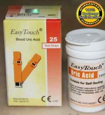1 box (25 test strips) Blood Uric Acid Test Strip Easy Touch EasyTouch
