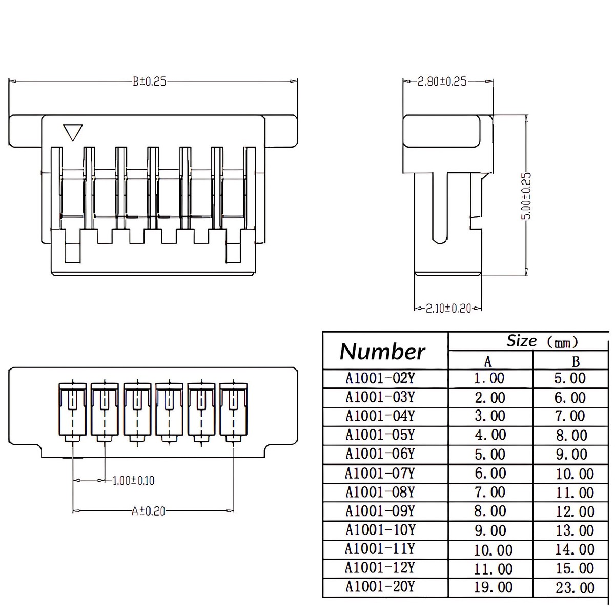 SH 1.0 Mini Micro JST Connector 2-12 Pin Leads 10/15/20cm Socket