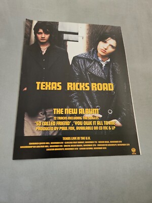 TPEEP128 MAGAZINWERBUNG 11X8'' TEXAS - RICKS ROAD 