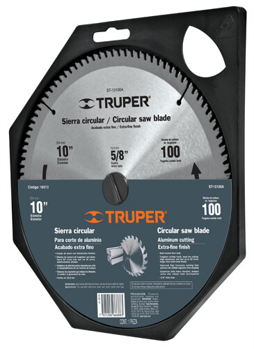 TRUPER ST-10100A Circular saw for aluminum 10 ', 100 teeth, center 5/8'  7501206666883 | eBay