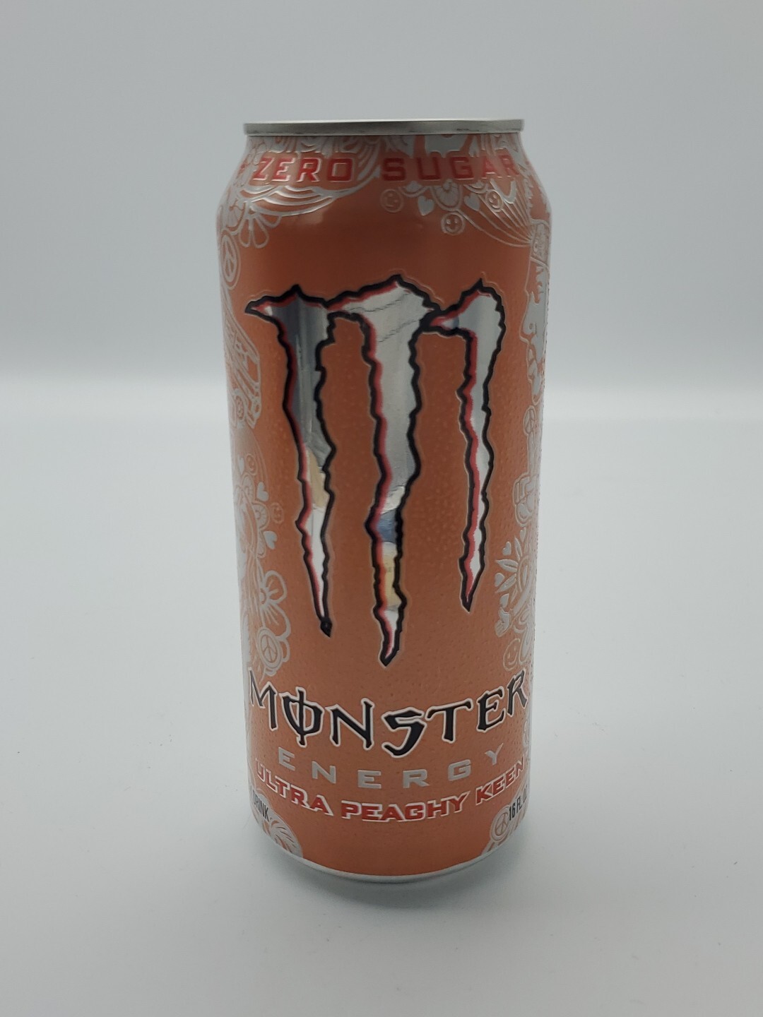 2022 Full Monster Energy Drink Can Ultra Peachy Keen Textured Can Black ...