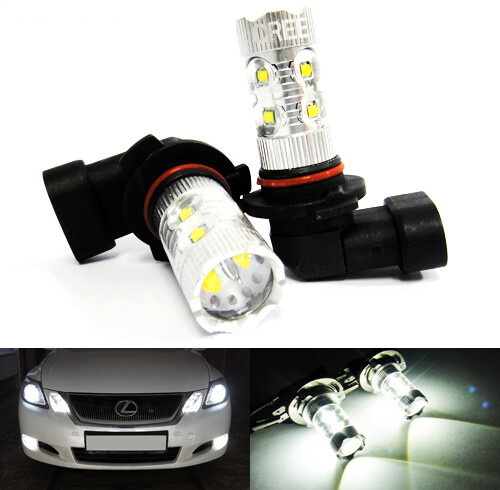2x HB3 9005 High Power LED 50W Projector Bulb HeadLight Daytime Fog Light UK
