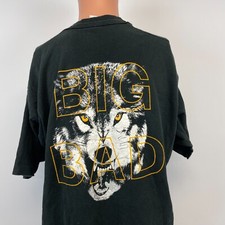 Ebonite Wolf Bowling Ball Single Stitch T Shirt Vtg 90s Made In USA Size 2XL