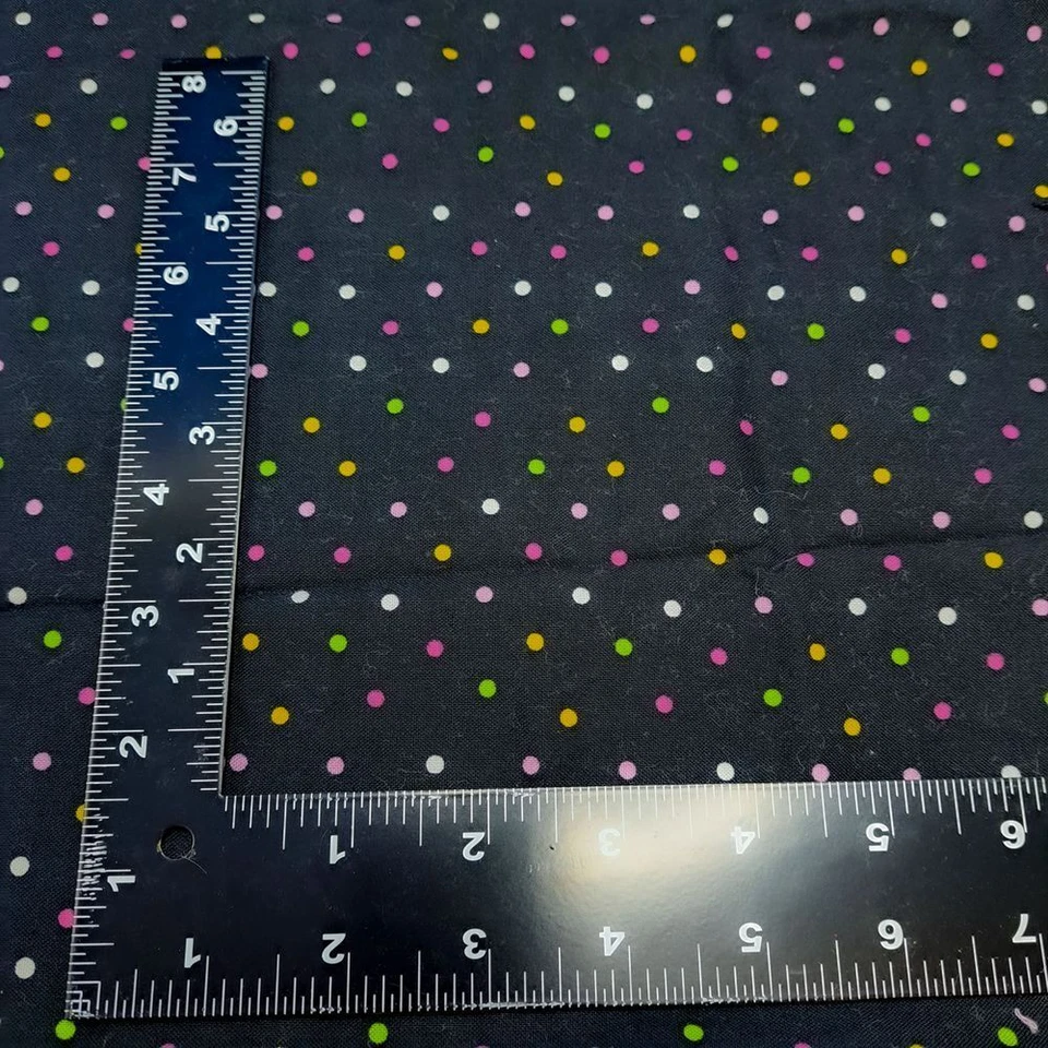 Jo-Ann Fabric 16x43" Polka Dot Cotton Craft Sewing Quilting Material Remnant - Image 2 of 3