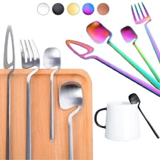 4pcs/Set Silverware Set Flatware Cutlery Sets Stainless Steel Knife Fork Spoon