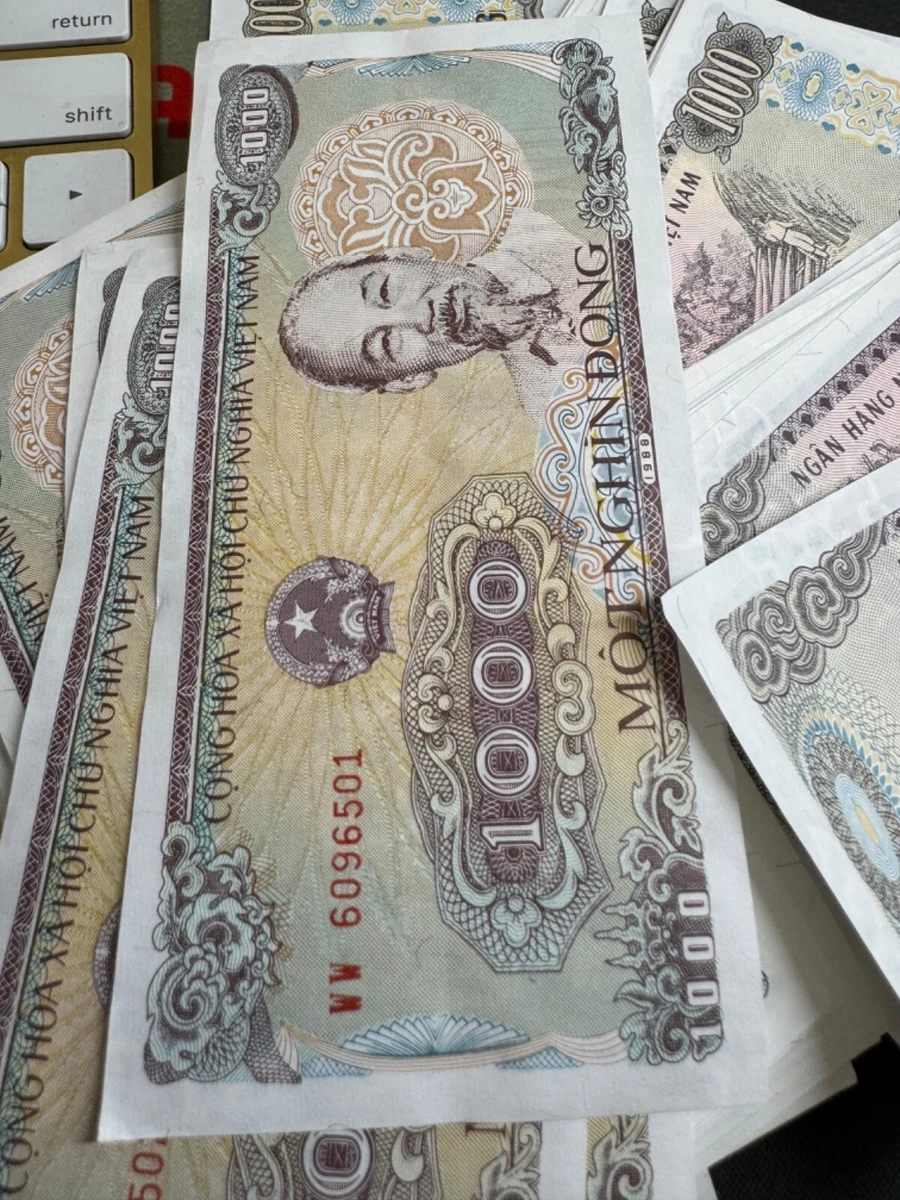 曾流通越南纸币1,000 越南盾面额纸币| eBay
