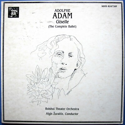 ADAM - GISELLE (Complete) Bolshoi ZURAITIS (Melodiya) 2-LPs MHS 824750 1983 NM