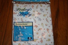  Today's Baby Ducks/Butterflies 30" X 30" Receiving Blanket