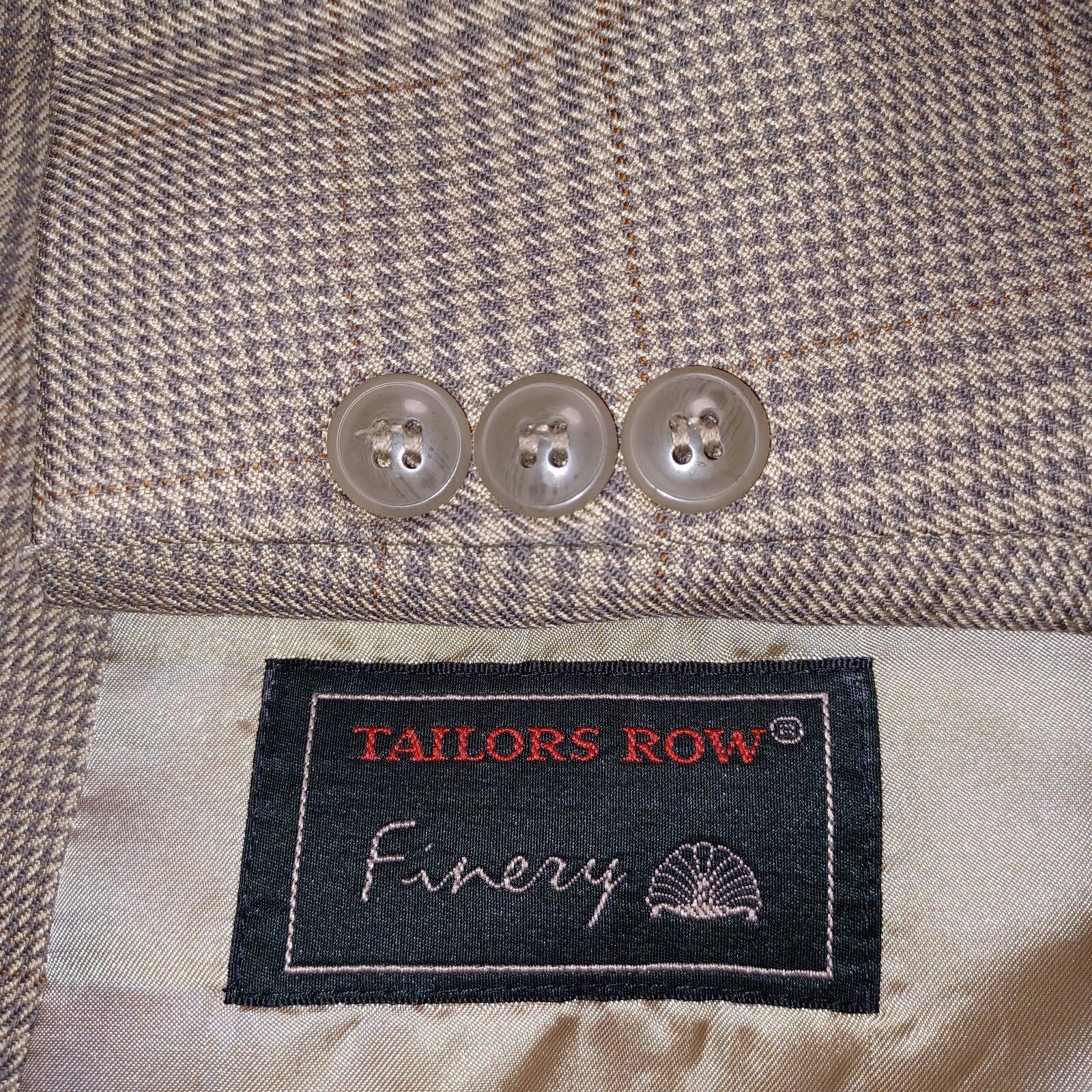 FILA Tailors Row Blazer Uomo 46L Giacca Tuta Marrone Cappotto Sportivo Intervista Glen A Quadri