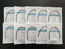 Dental Orthodontic Arcos Stainless Steel Arch Wires Round Wires Ovoid 10pc/pack