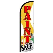 Paint Sale Flag Flutter Feather Banner Swooper Extra Wide Windless