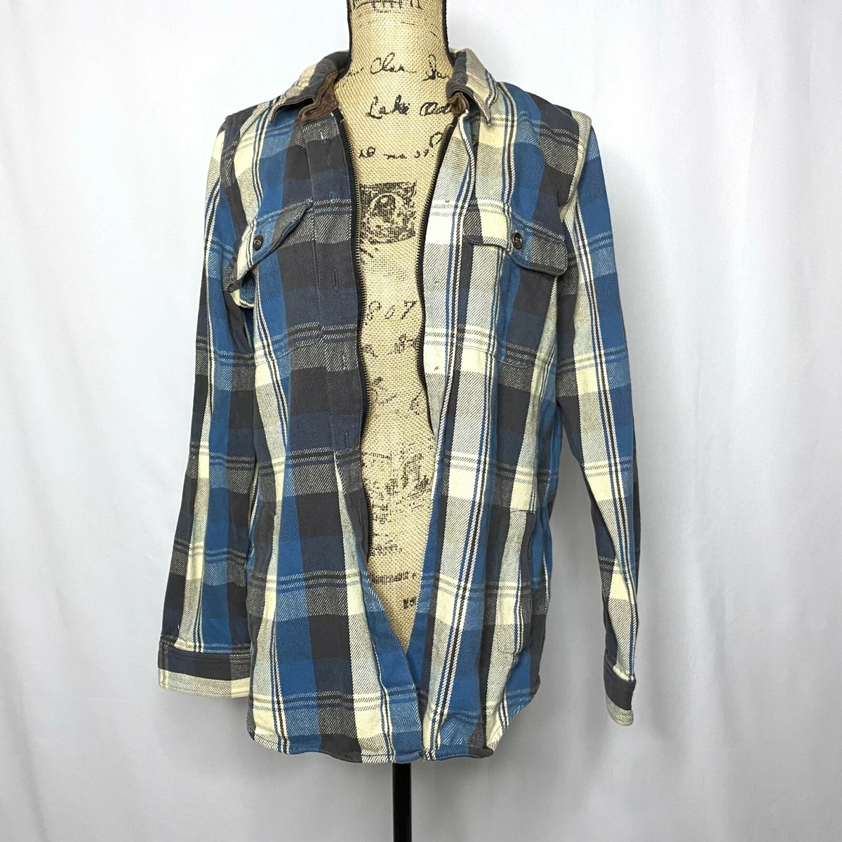 Flannel button up deals jacket