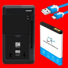 Large Capacity 1700mAh Lithium Battery Charger Cable f ZTE Blade A110 A112 A410