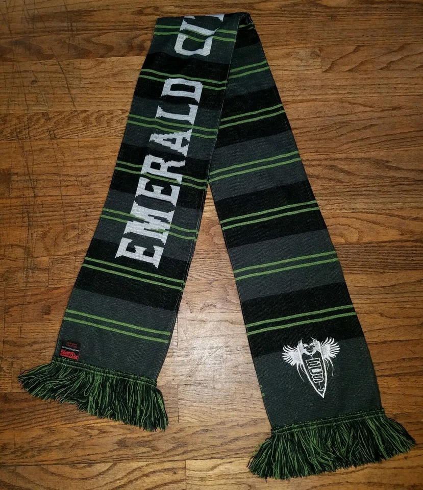 RARO ECS Emerald City Supporters Seattle Sounders FC Bufanda Fútbol Aficionados Regalo Difícil de Encontrar Foto 2 de 4