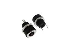 HQ 5.5/2.1 (5.5mm OD 2.1mm ID) DC Metal Barral Jack Panel Mount TW - Pack of 2